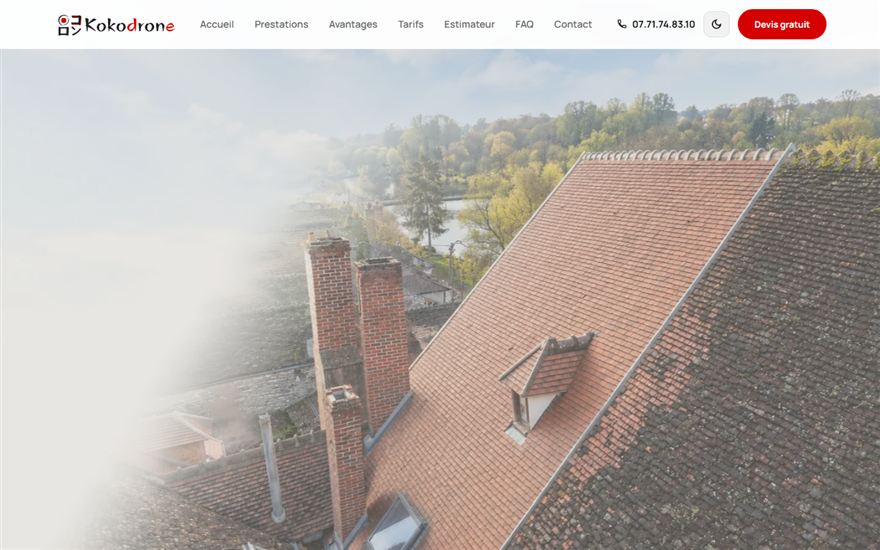 Aperçu du site Kokodrone