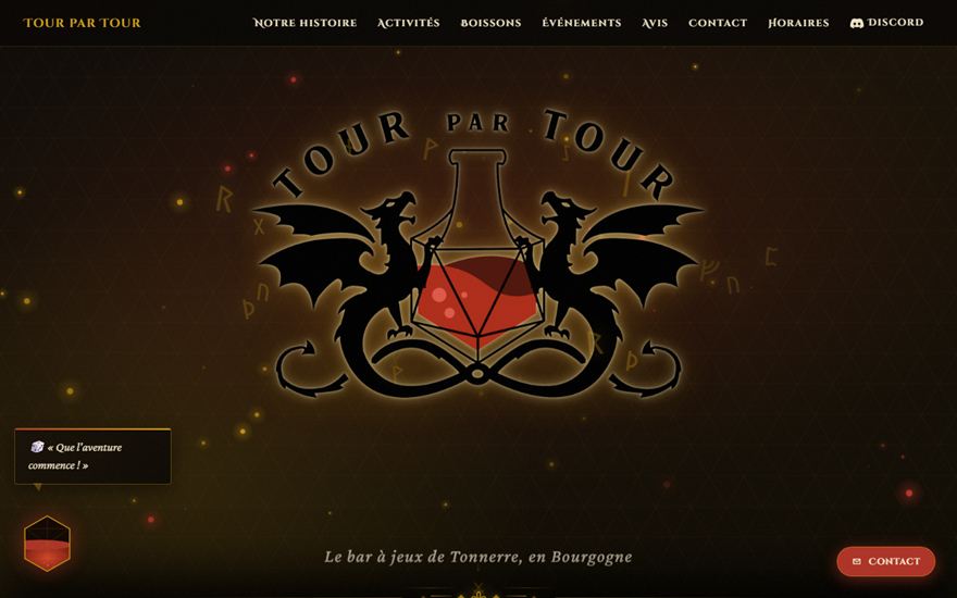 Aperçu du site Tour par Tour